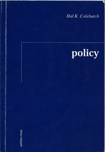 Policy / Hal K. Colebatch
