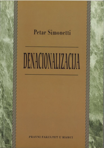 Denacionalizacija / Petar Simonetti